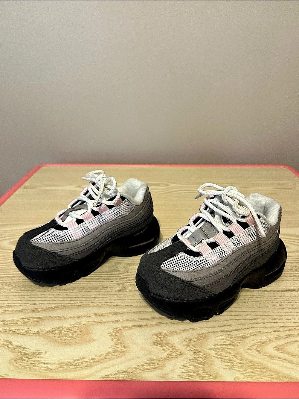 Nike Air Max 95 Big Bubble "Pink Foam" Sneakers Black & Pink